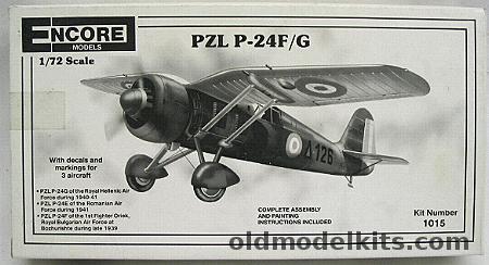 Encore 1/72 PZL P-24 F/G - Greek / Romanian / Bulgarian Air Forces, 1015 plastic model kit